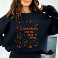 Definitely Not Spiky hair fighters Red plumber brand WB shield Row Sweatshirt, Funny Got My Ducks Red plumber brand WB...