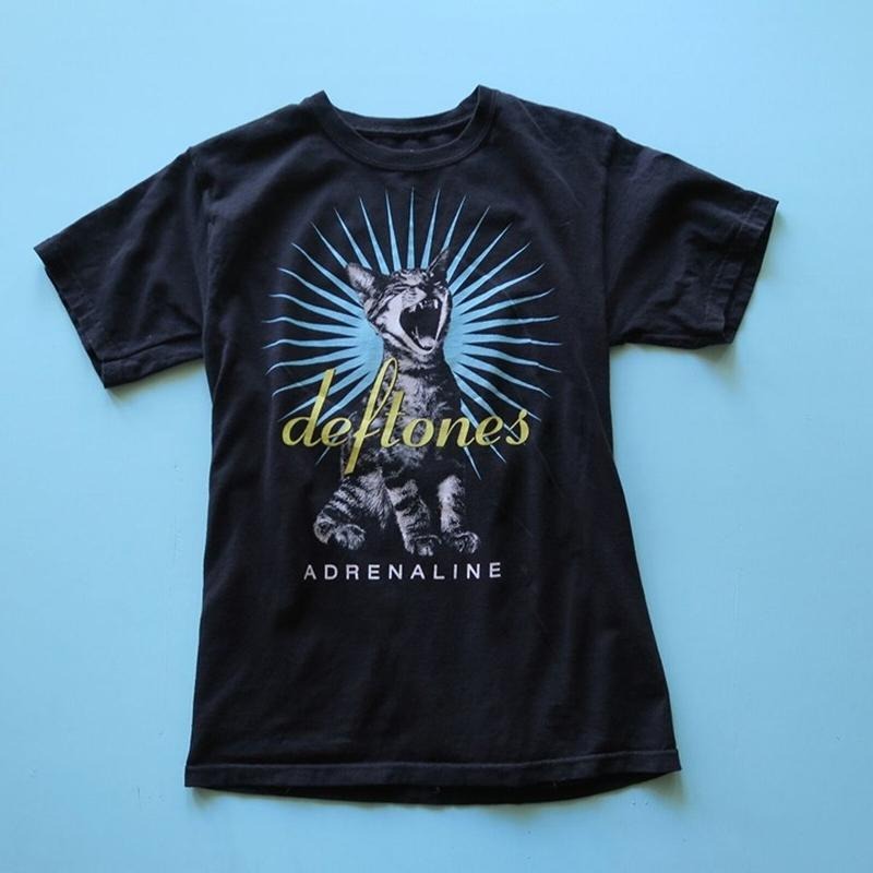 Deftones Men Adrenaline Cat Growl Starburst T-shirt Black Gildan Tshirt Hoodie, Sweatshirt | RetroVerseTees.com
