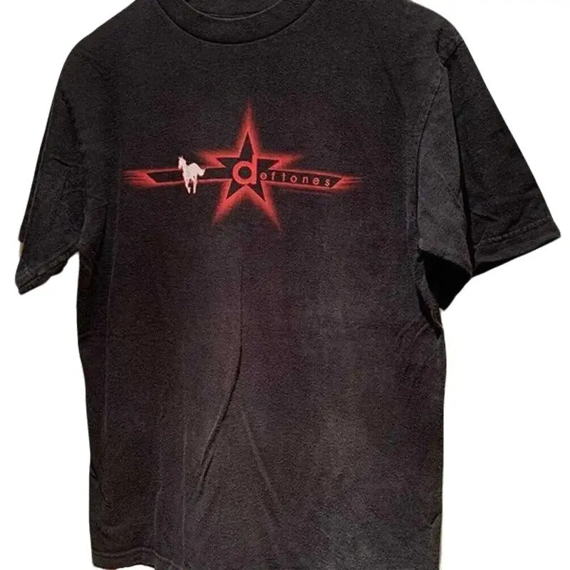 Deftones Music Band Graphic Heavyweight Cotton Shirt Menswear Top Hoodie, Sweatshirt | RetroVerseTees.com