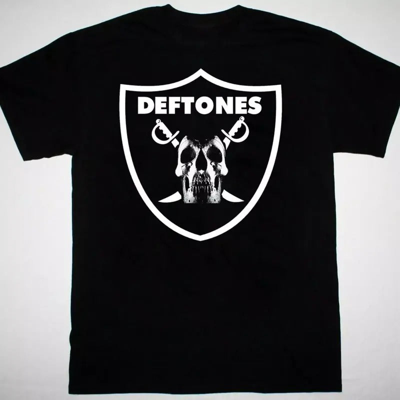 Deftones band logo Short Sleeve T-shirt cotton Menswear Top Hoodie, Sweatshirt | RetroVerseTees.com
