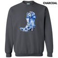 Delicate Floral Boot Sweatshirt 'NLB' T-Shirts, Hoodie | RetroVerseTees.com