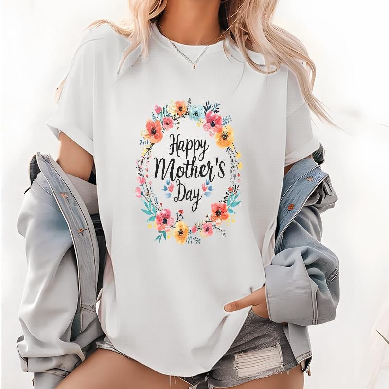 Delightful Floral Wreath "Happy TNF'WB shield Day" Shirt, Perfect Gift for Moms style 02 Hoodie, Sweatshirt