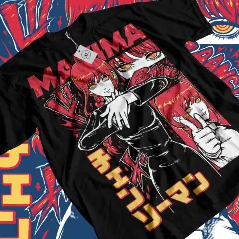 Denji & Makima Chainsaw Man T-Shirt PochitaAnime Manga Unisex T-Shirt All Size Hoodie, Sweatshirt | RetroVerseTees.com