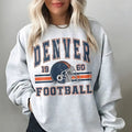 Denver 1960 Football Sweatshirt Denver Bronco Shirt Football Fan Gift Hoodie | RetroVerseTees.com