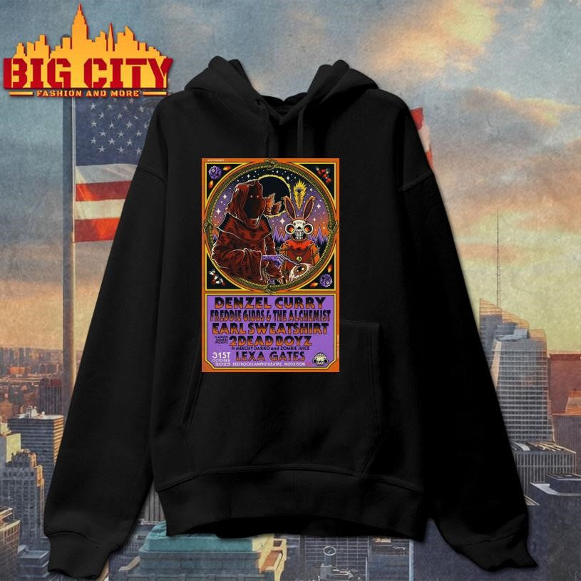 Denzel Curry Red Rocks Amphitheatre October 31st 2025 Poster Shirt