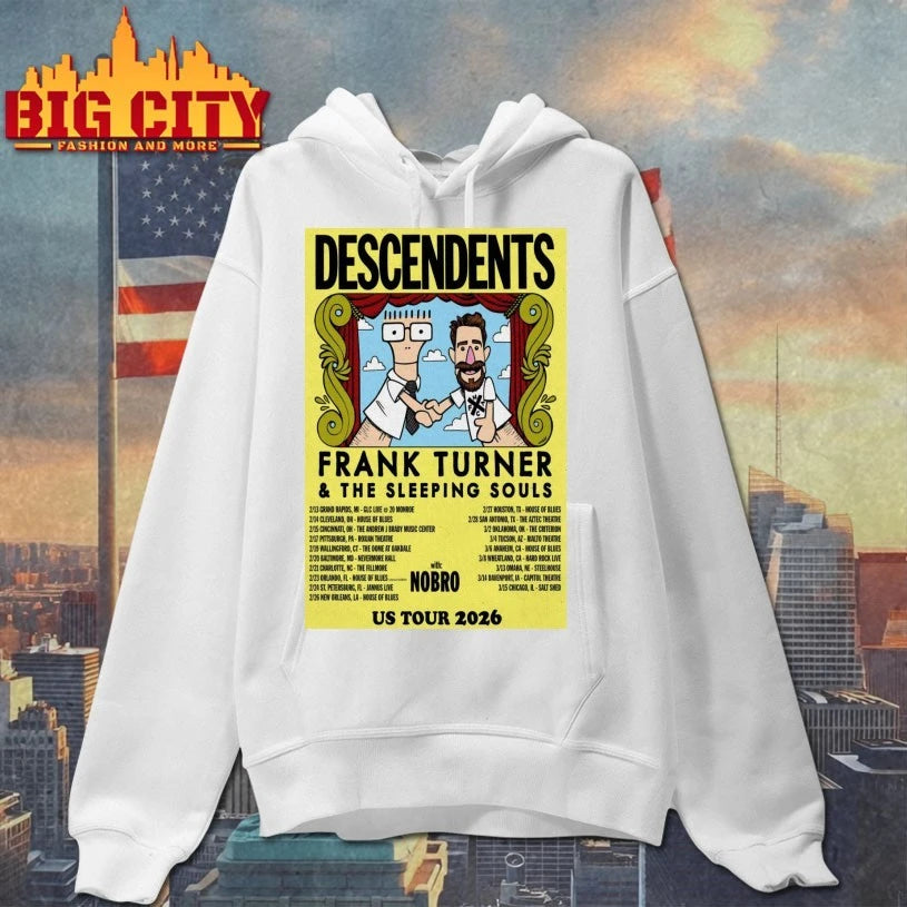 Descendents + Frank Turner &amp; The Sleeping Souls US Tour 2026 Poster Shirt