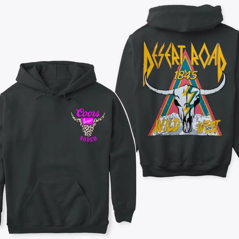 Desert Roads Hoodie Sweatshirt TShirt | RetroVerseTees.com