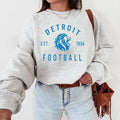 Detroit Football Crewneck Sweatshirt, Lions Sweatshirt, Detroit Fans Gift T-Shirts, Hoodie | RetroVerseTees.com