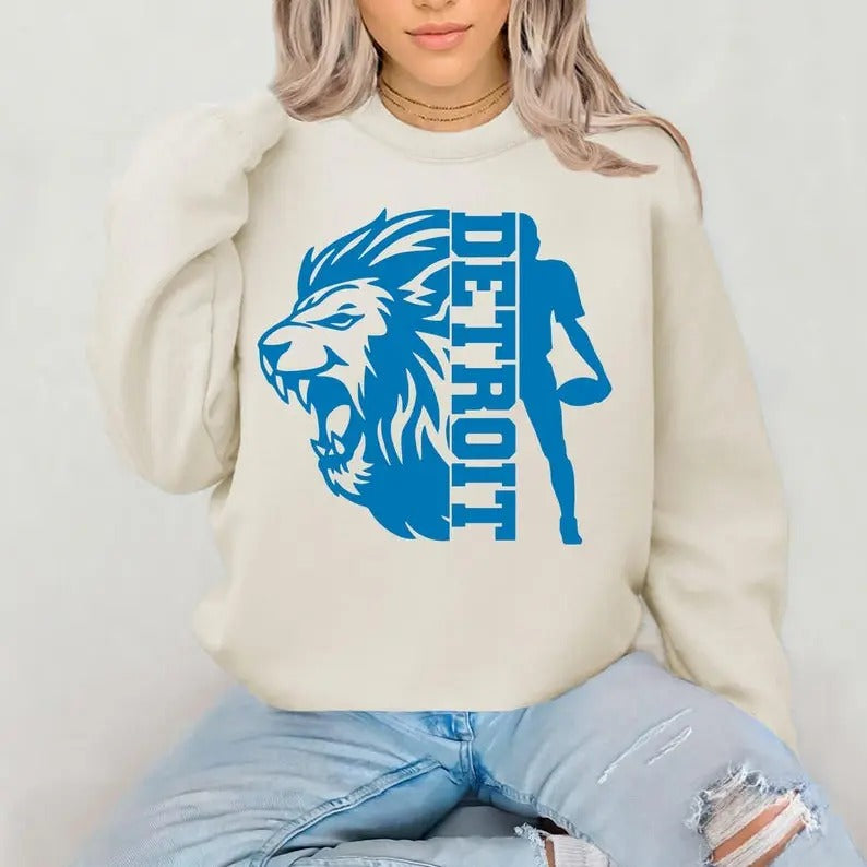 Detroit Football Sweatshirt, Cool Lions Football Sweatshirt, Detroit Game Day Sweatshirt T-Shirts, Hoodie