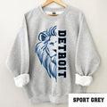 Detroit Football Sweatshirt, Retro Detroit Football Sweatshirt, Detroit Football Gift, Jared Goff, Detroit Sweatshirt,...
