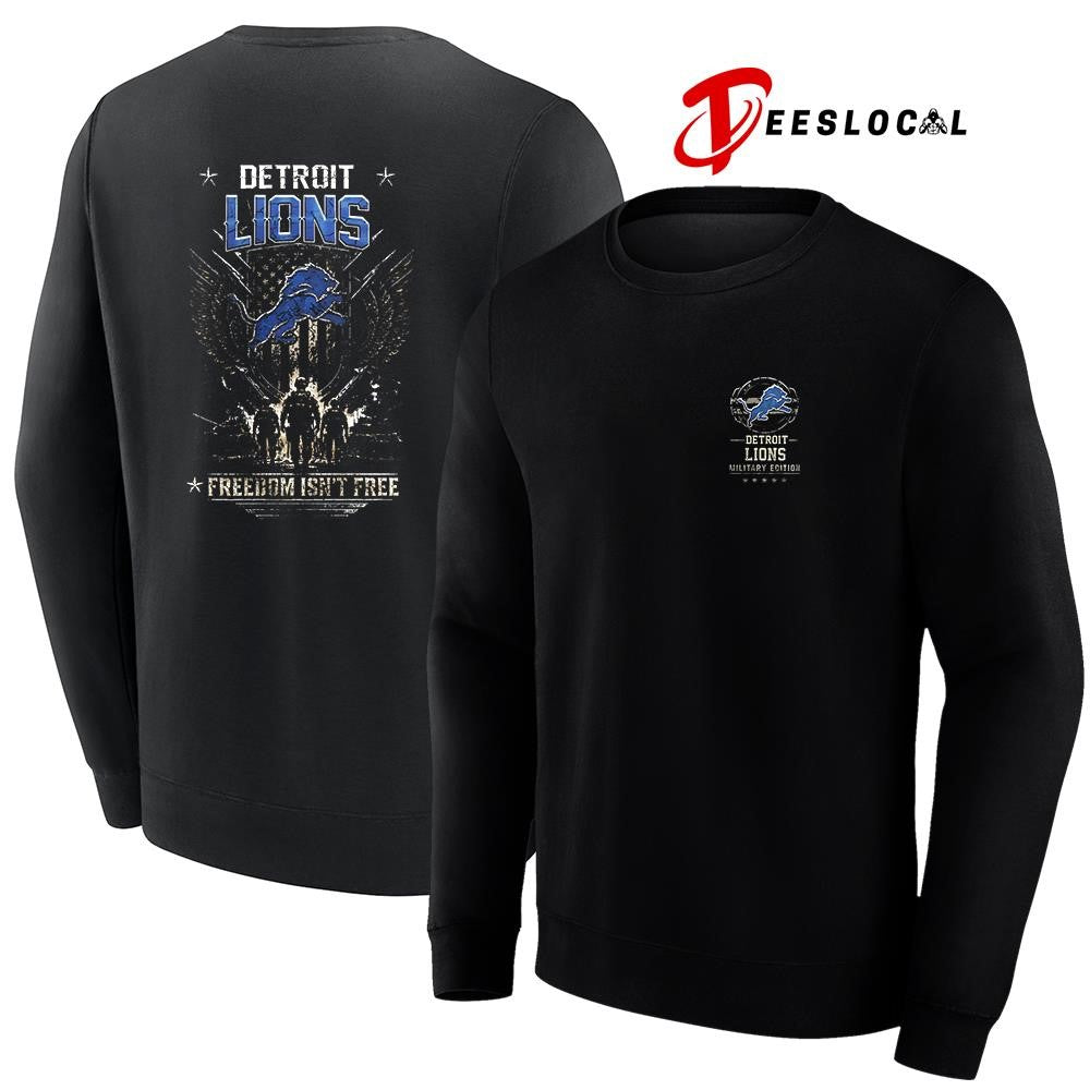 Detroit Lions freedom isn’t free team military graphic shirt