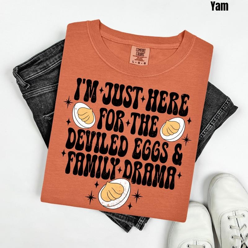 Deviled Eggs & Drama Comfort Colors T-Shirt 'NLB' Hoodie, Sweatshirt | RetroVerseTees.com