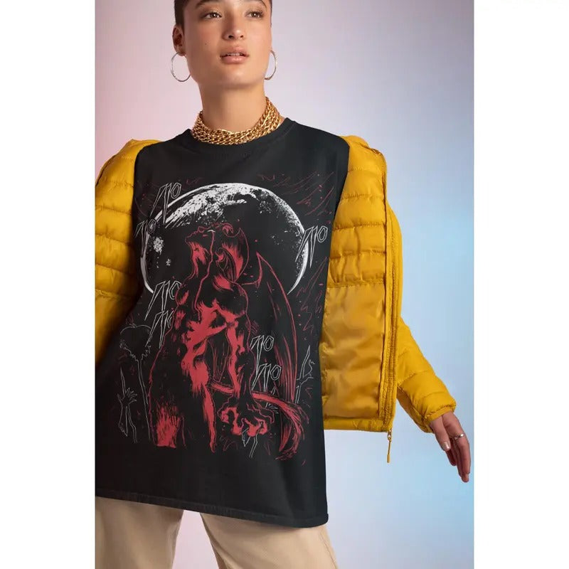 Devilman Red Moon Crybaby Go Nagai Anime Manga Tshirt T-Shirt S-4XL Tee Tshirt S-4XL Hoodie, Sweatshirt | RetroVerseTees.com