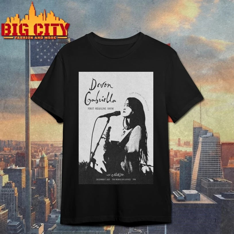 Devon Gabriella Los Angeles, CA Dec 7 2025 Poster shirt