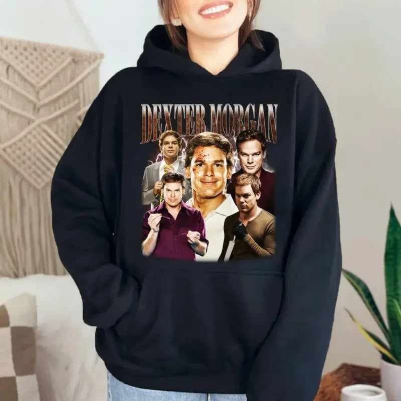 Dexter Morgan Vintage Shirt, Dexter Hoodie Sweatshirt, Gift Dexter Morgan Gift For Movies Lovers, Unisex Sweater Pullover...