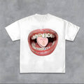 Diamond Grillz Pills Graphic Tee Oversized Y2k Streetwear T-Shirt Graphic Tee for Men Women Hoodie, Sweatshirt