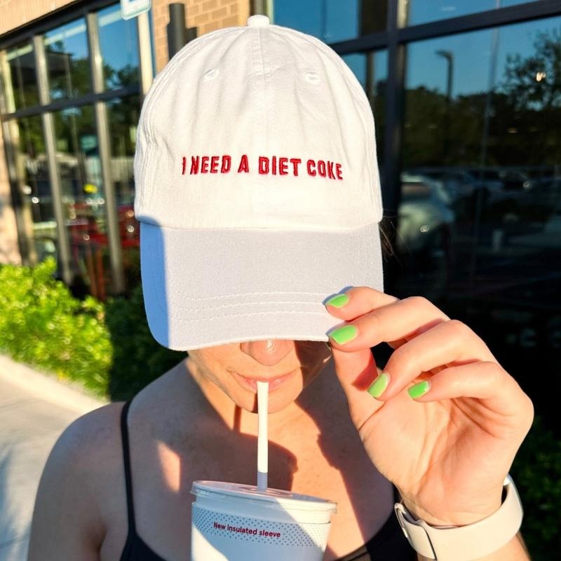 Diet Coke Embroidered Baseball Hat - 6 Panel Pigment Dyed Cap T-Shirts, Hoodie, Sweatshirt | RetroVerseTees.com