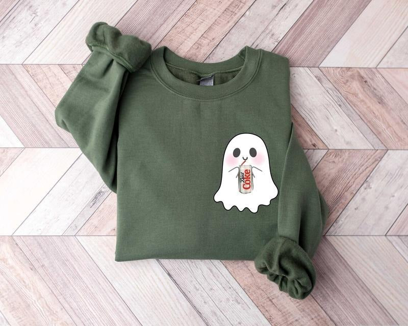 Diet Coke Ghost Sweater, Halloween Diet Coke Sweatshirt, Funny Skeleton Diet Coke Sweatshirt, Diet Coke Shirt, Diet Coke...