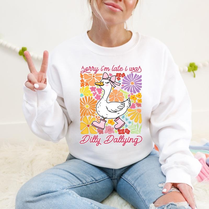 Dilly Dallying DTF Transfers - THIS IS NOT A SHIRT Hoodie, Sweatshirt | RetroVerseTees.com