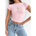 Dirty Martini Pink Bow Baby Tee, Baby Tee, Cute Bow Graphic Hoodie, Sweatshirt | RetroVerseTees.com