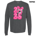 Disco 2025 Hot Pink Long Sleeve Comfort Colors T-Shirt 'NLB' Hoodie, Sweatshirt | RetroVerseTees.com