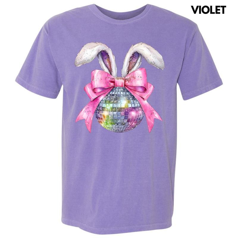 Disco Ball Bunny Ears Comfort Colors T-Shirt 'NLB' Hoodie, Sweatshirt | RetroVerseTees.com