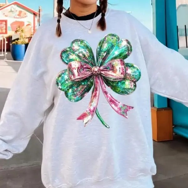 Disco Shamrock DTF Transfers - THIS IS NOT A SHIRT Hoodie, Sweatshirt | RetroVerseTees.com