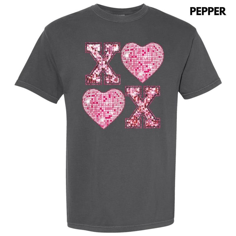 Disco XOXO Hearts Comfort Colors T-Shirt 'NLB' Hoodie, Sweatshirt | RetroVerseTees.com