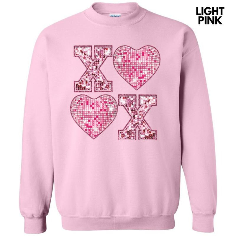 Disco XOXO Hearts Sweatshirt 'NLB' T-Shirts, Hoodie | RetroVerseTees.com