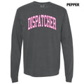 Dispatcher Pink Floral Long Sleeve Comfort Colors T-Shirt 'NLB' Hoodie, Sweatshirt | RetroVerseTees.com