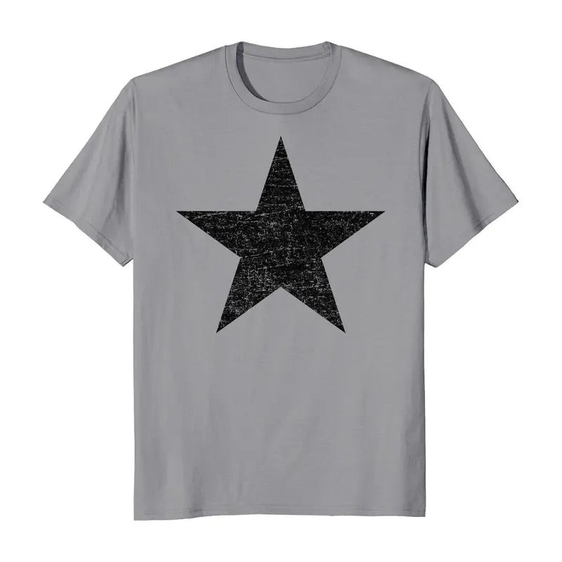 Distressed Black Star Men's T-Shirt Hoodie, Sweatshirt | RetroVerseTees.com
