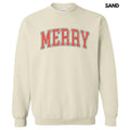 Distressed Varsity Merry Sweatshirt 'NLB T-Shirts, Hoodie | RetroVerseTees.com