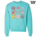 Ditzy Seashell Collage Happy Face Sweatshirt 'NLB' T-Shirts, Hoodie | RetroVerseTees.com
