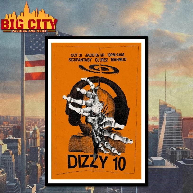 Dizzy 10 Halloween Event Brooklyn Oct 31 2025 Poster shirt