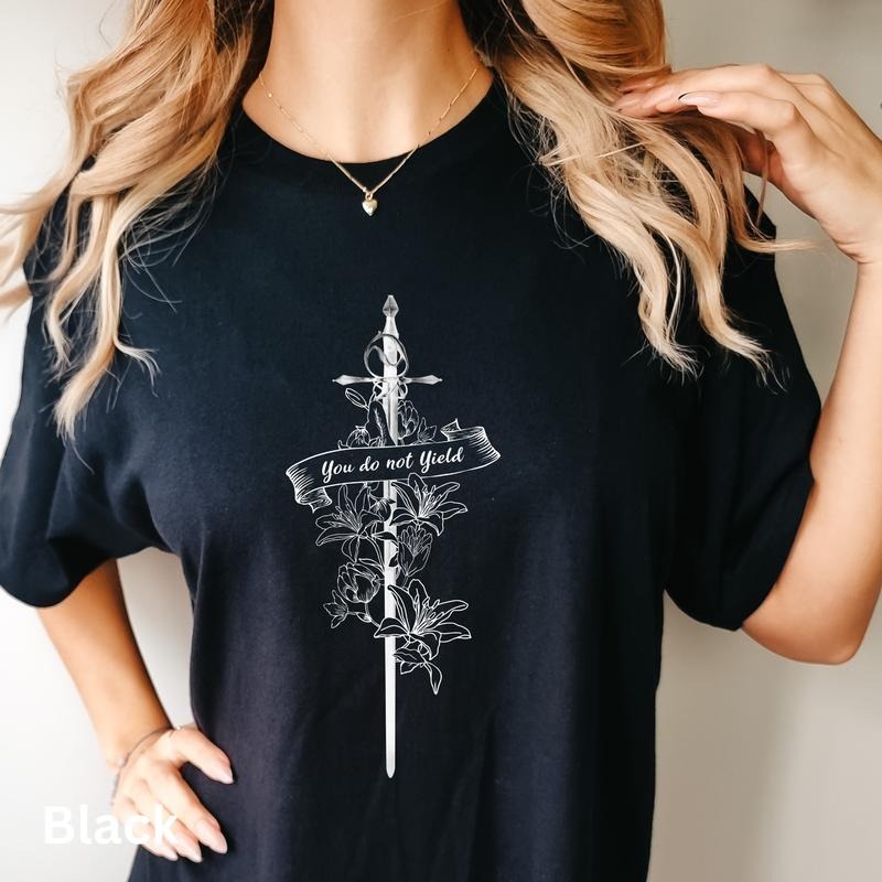 Do Not Fear, Do Not Falter Tee - Velaris - Crescent City - SJM's ACOTAR, gifts for book lover, iPrintasty 