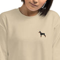Doberman Dog Embroidered Unisex Sweatshirt Doberman Lover Gift, Doberman Sweater, Dog Mom Gift Best Price T-Shirts, Hoodie