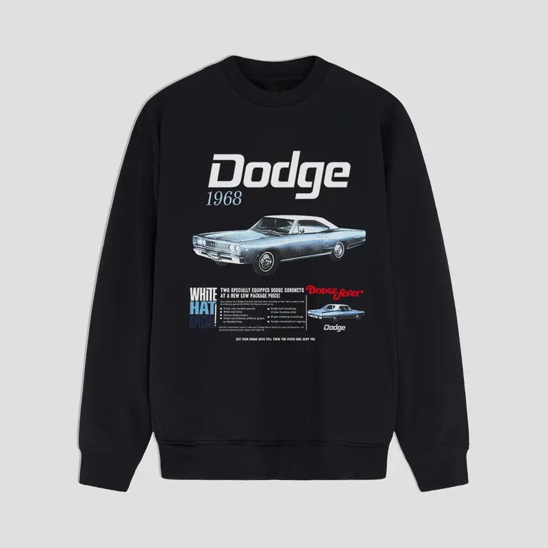 Dodge Charger 1968 Sweatshirt Classic Muscle Car Legend Car Menswear T-Shirts, Hoodie | RetroVerseTees.com