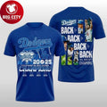 Dodgers 2025 4Th Straight NL West Division Champions Two Sided Shirt