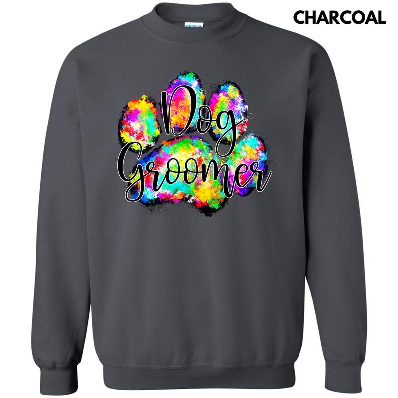Dog Groomer Paw Sweatshirt 'NLB' T-Shirts, Hoodie | RetroVerseTees.com
