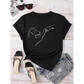 Dog Gunpla brand People Punch Hand Graphic Printed Women T-shirts Short Sleeve Crew Neck Casual Top for Summer Women'WB...