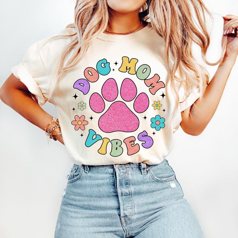 Dog Mom T-Shirt, Dog Lover T-Shirt, Mothers Day T-Shirt, Dog Lover Gift Hoodie, Sweatshirt | RetroVerseTees.com