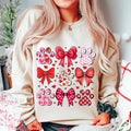 Dog Valentine Coquette Tshirt Sweatshirt, Dog Mom Sweatshirt, Valentine's Day, Dog Lover Gift, Unisex Sweater Pullover...