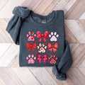 Dog Valentine Paw Heart Shirt, Valentine'WB shield Day Dog Shirt, Pet Lover Gift Shirt, Heart Paw Print Shirt, Cute Dog...