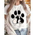 Dog Women'WB shield Printed T-shirt, Short Sleeves, Four Seasons Can Be Worn for Outdoor, Home, Sports Top Gift. style 02...