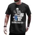 Doing Dad Shit TNF'WB shield Day T-Shirt Pure Cotton Fabric Casual Streetstyle Crew Neck Short Sleeve T-Shirt Trendy Tops...