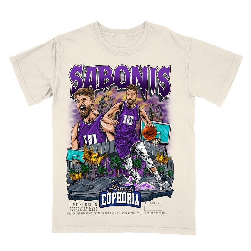 Domantas Sabonis Tee Hoodie, Sweatshirt | RetroVerseTees.com
