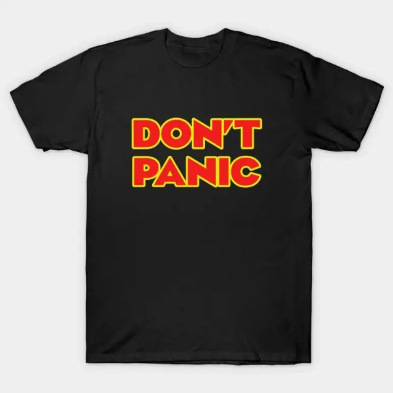Don'Lightsaber brand Panic Vintage Graphic Tees, Meme Cringe Funny Dumb Shirt, y2k Clothing, Unisex Vacation Outfits Top...
