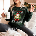 Don't Be A Lady Stevie Nicks Christmas Shirt Sweatshirt Hoodie, Christmas Sweatshirt, Gift For Her | RetroVerseTees.com