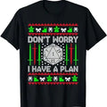 Don't Worry I have Plan Christmas D20 Ugly Tabletop Sweaters T-Shirt Hoodie, Sweatshirt | RetroVerseTees.com