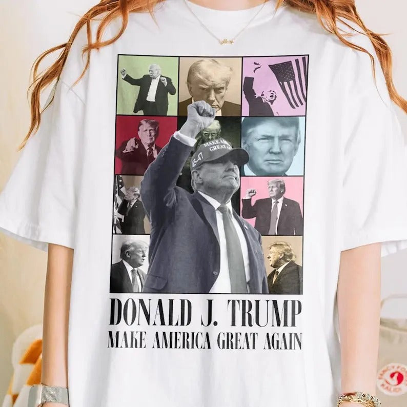 Donald J. Trump Make America Great Again Shirt, Donald Trump Eras Tour Style Shirt, Trump 2024 Shirt, Election Shirt, For...